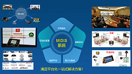 东微企业培训室MIDIS全媒体融合视频会议解决方案