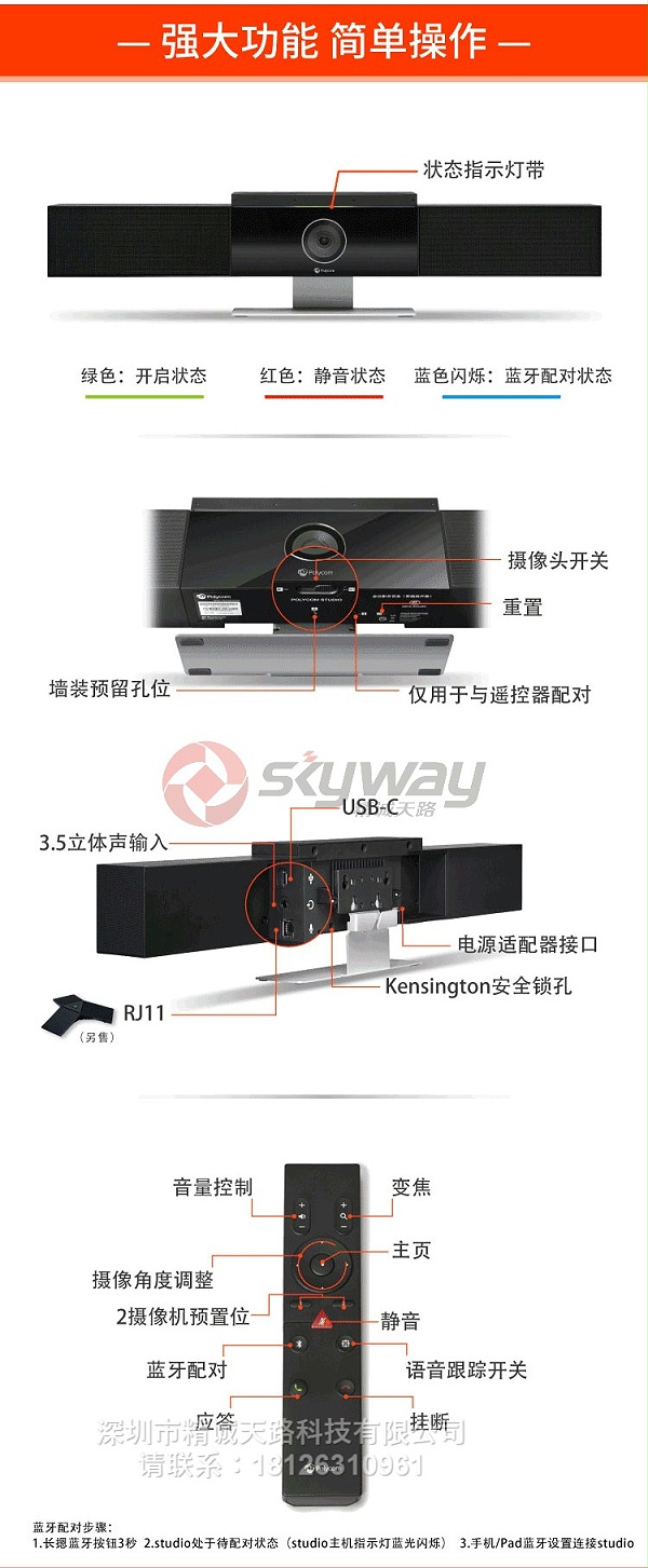 5、宝利通 Poly Studio 强大功能 简单操作