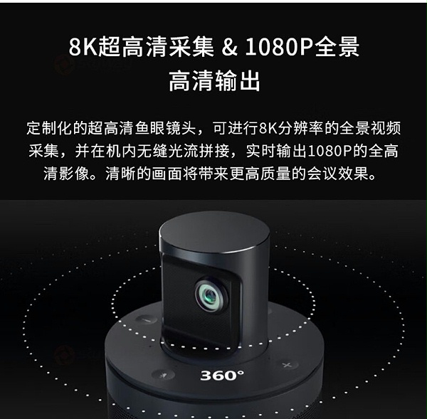 6、8K超高清采集、1080P全景高清输出-看到 Kandao Meeting 360°智能视频会议一体机 6、8K超高清采集、1080P全景高清输出-看到 Kandao Meeting 360°智能视频会议一体机