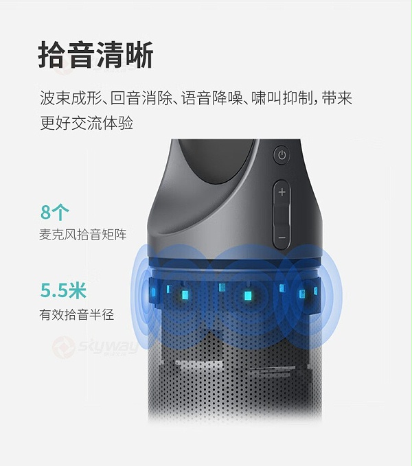 7、回音消除,拾音清晰-KanDao看到 Meeting Pro 360°全景高清视频会议摄像头 7、回音消除,拾音清晰-KanDao看到 Meeting Pro 360°全景高清视频会议摄像头