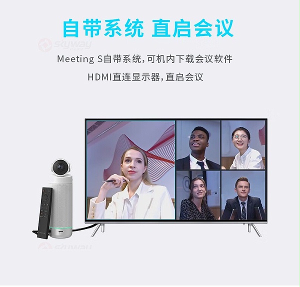 6、自带系统,直接启动会议-看到 KanDao Meeting S 180°广角高清视频会议摄像头 6、自带系统,直接启动会议-看到 KanDao Meeting S 180°广角高清视频会议摄像头