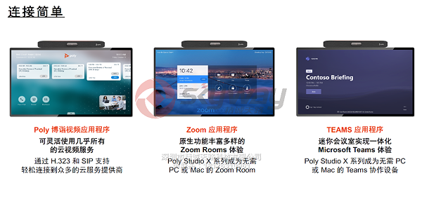 Poly Studio X 连接简单