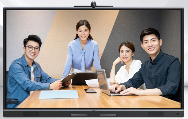 3、内置5000万高像素镜头，会议全景超清呈现-MeetingBoard 音视频款适用于中小型会议室