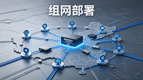 12、灵活组网快速落地，睿翎视频会议（RealLink）适配军工多级组网需求