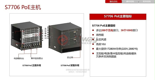 4、华为S7700系列智能路由交换机-S7706 PoE主机