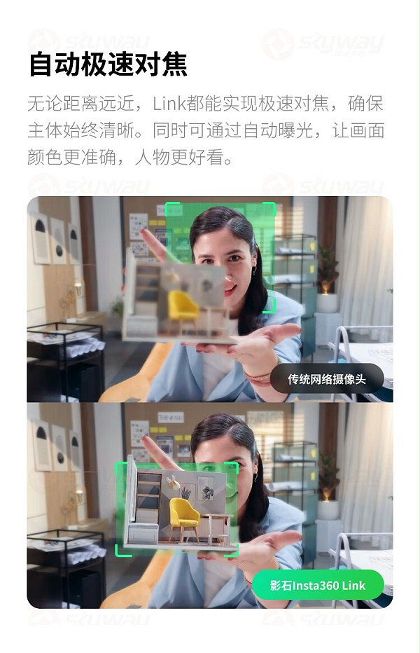 8、自动极速对焦-影石（Insta360）Link AI云台摄像头