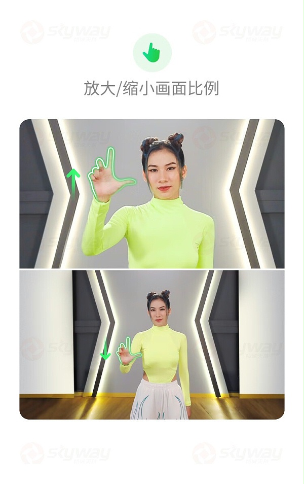 18、手势控制放大、缩小画面比例-影石（Insta360）Link AI云台摄像头