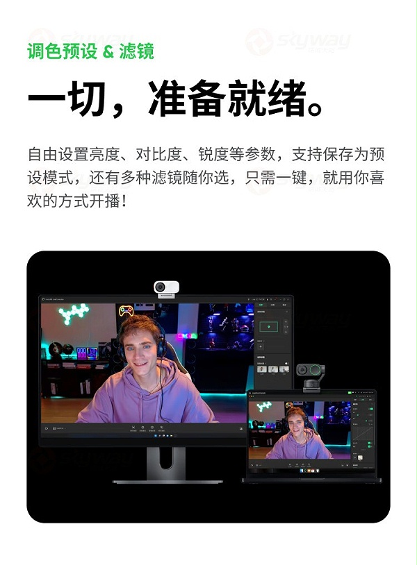 30、调色预设和滤镜-影石Insta360 Link2&影石Insta360 Link 2C