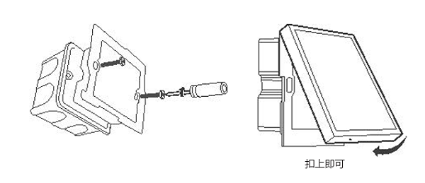 东微TENDZONE 多媒体控制屏 DW-MCP300快速安装示意图