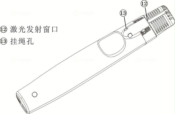 话筒背面示意图-东微TENDZONE 多合一教学无线手持麦克风 UB-900