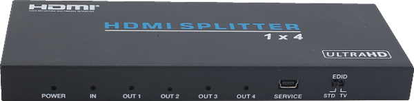 前端面板图-东微TENDZONE 一进四出HDMI分配器 VSD-104-HD-4K