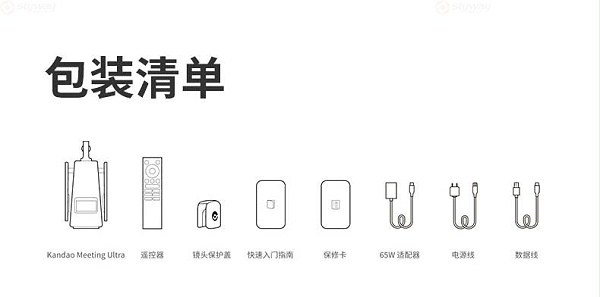 54、包装清单-KanDao看到Meeting Ultra视频会议 54、包装清单-KanDao看到Meeting Ultra视频会议