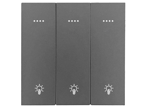 东微TENDZONE 三路零火灯光面板（按键+串口双控）CC-203