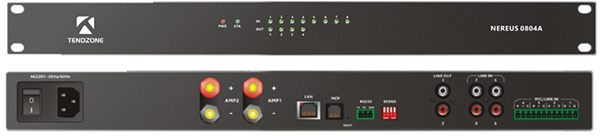 东微TENDZONE 多媒体教室专用一体化音频处理器(8in4out) NEREUS 0804A产品