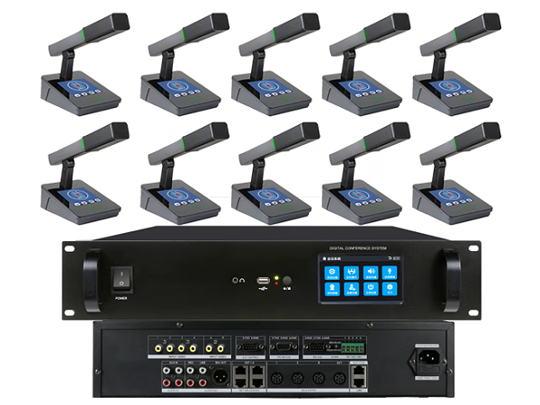 东微TENDZONE 数字会议主机 M-600、短杆话筒M-220C/D、M-120C/D