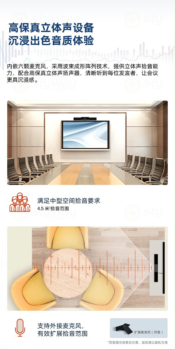 2、高保真立体声设备-宝利通（POLYCOM）桌面扩展麦克风—适用StudioX50X52X70G7500及Studio USB使用