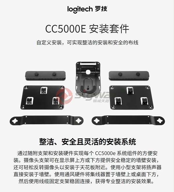 1、CC5000E 安装套件-实现整洁安装安全布线