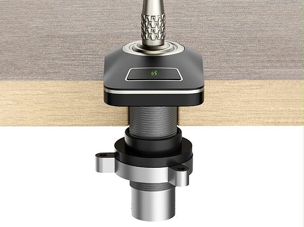 东微TENDZONE带固定式底座心形电容式鹅颈话筒 （模拟5芯）TZOL-DCS-15F5