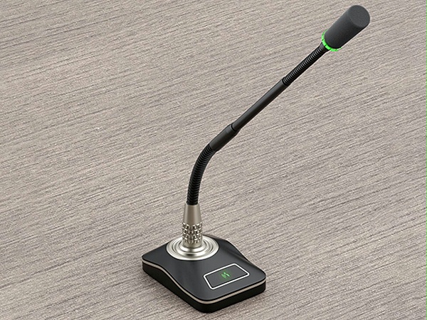 东微TENDZONE带固定式底座心形电容式鹅颈话筒 （模拟5芯）TZOL-DCS-15F5