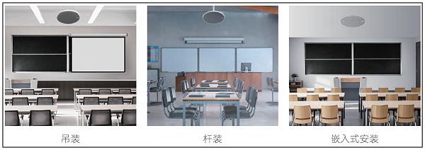 （安装方式）思必驰视频会议方案：教育行业高端吸顶麦克风MC08方案