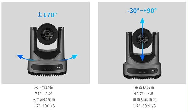 8、维海德VHD-VX6IAS 4K60帧超高清云台摄像机-电动机械云台