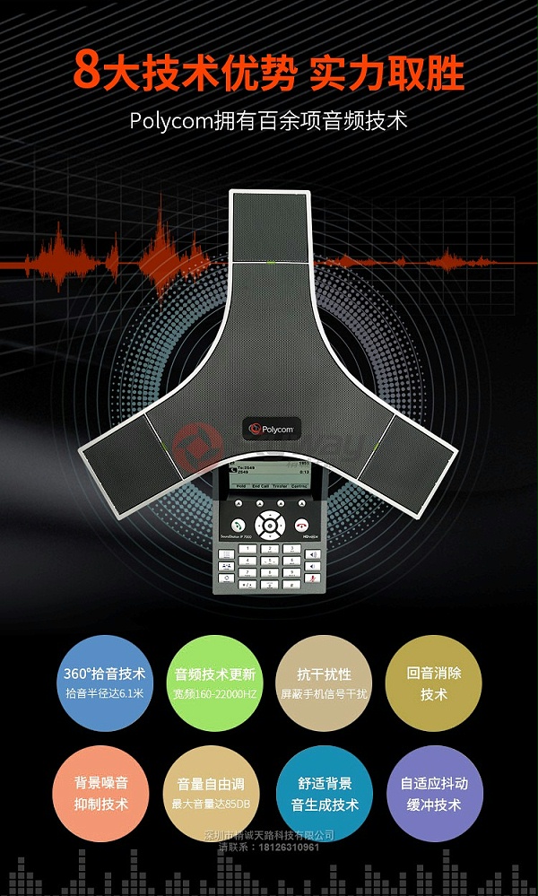 3、宝利通 polycom SoundStation IP 7000 话机 技术优势