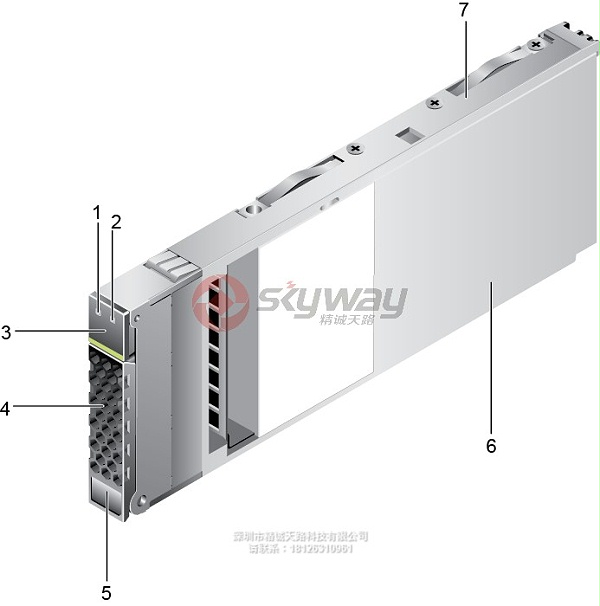 7、华为(HUAWEI)OceanStor 5300V3专用存储硬盘 -硬盘外观