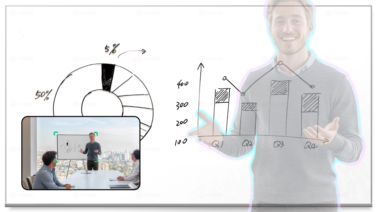智能白板-影石 Insta360 Connect AI 双摄视频会议一体机