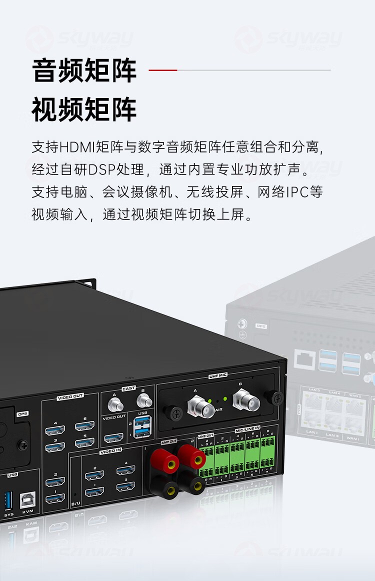 4、音频矩阵、视频矩阵任意组合-东微TENDZONE（TENDZONE）超融合一体机 TZOL-NB-04、TZOL-NB-03、TZOL-NB-02、TZOL-NB-01