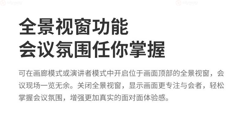 30、全景视窗功能-看到视频会议Kandao Meeting Ultra