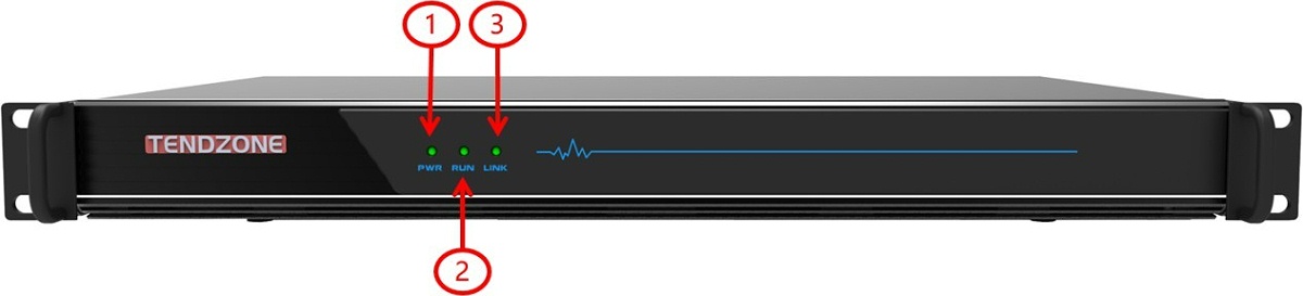 前面板示意图-东微TENDZONE 一屏多显调度服务器 DWLP-20FDX-11
