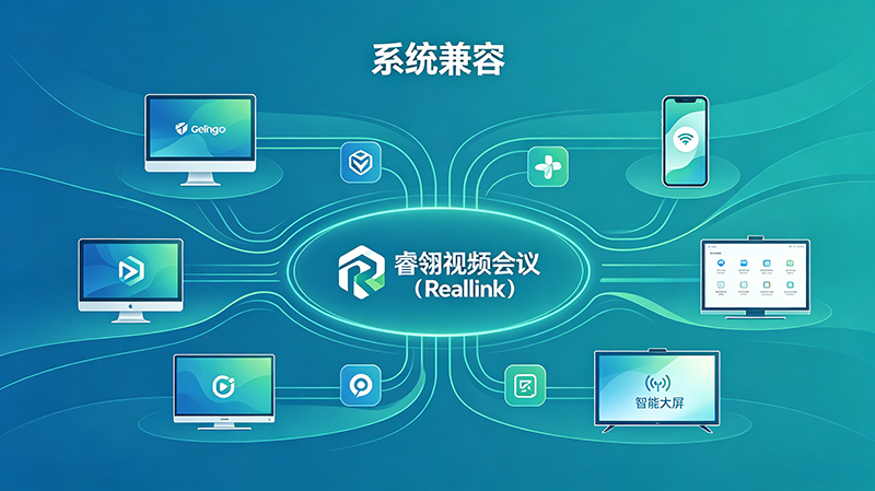 7、无缝兼容华为中兴，睿翎视频会议（RealLink）平滑升级军工现有体系