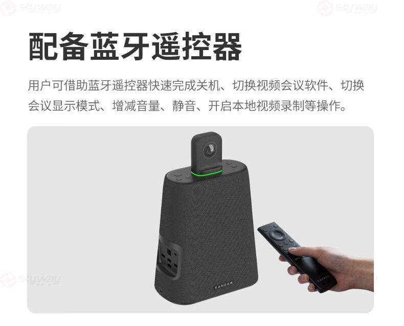 41、配备蓝牙遥控器-KanDao看到Meeting Ultra Standard视频会议一体机