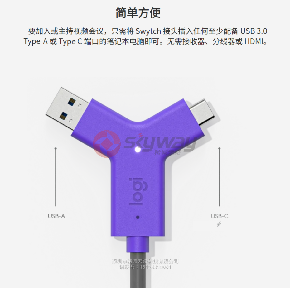 3、罗技Swytch音视频切换器-简单方便