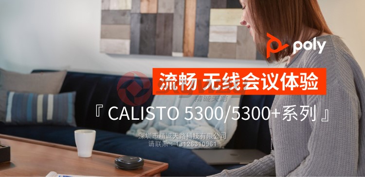 13、宝利通 Poly Calisto 5300 流畅无线会议体验