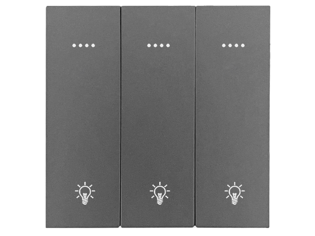 东微TENDZONE 三路零火灯光面板（按键+串口双控）CC-203