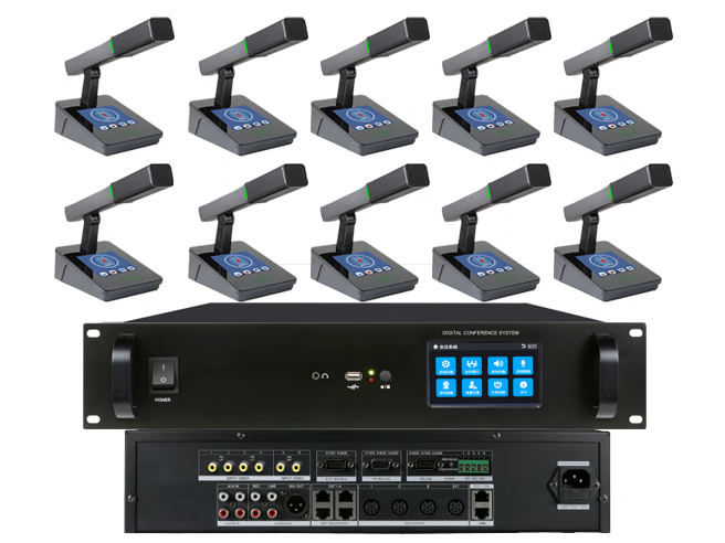 东微TENDZONE 数字会议主机 M-600、短杆话筒M-220C/D、M-120C/D