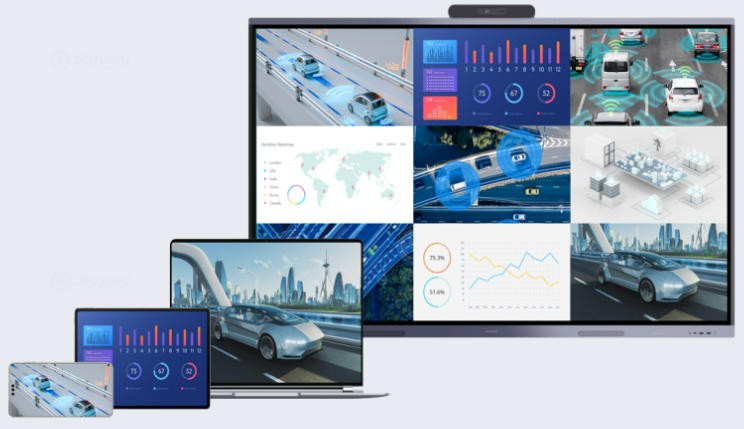 10、多份材料同屏对比-华为HUAWEI IdeaHub ES3系列