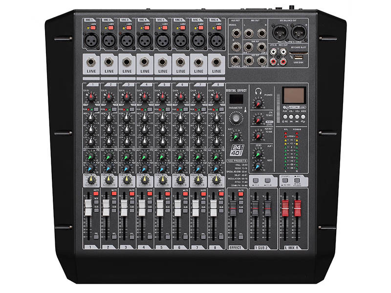 东微TENDZONE 8路两编组模拟调音台 ASS-802E