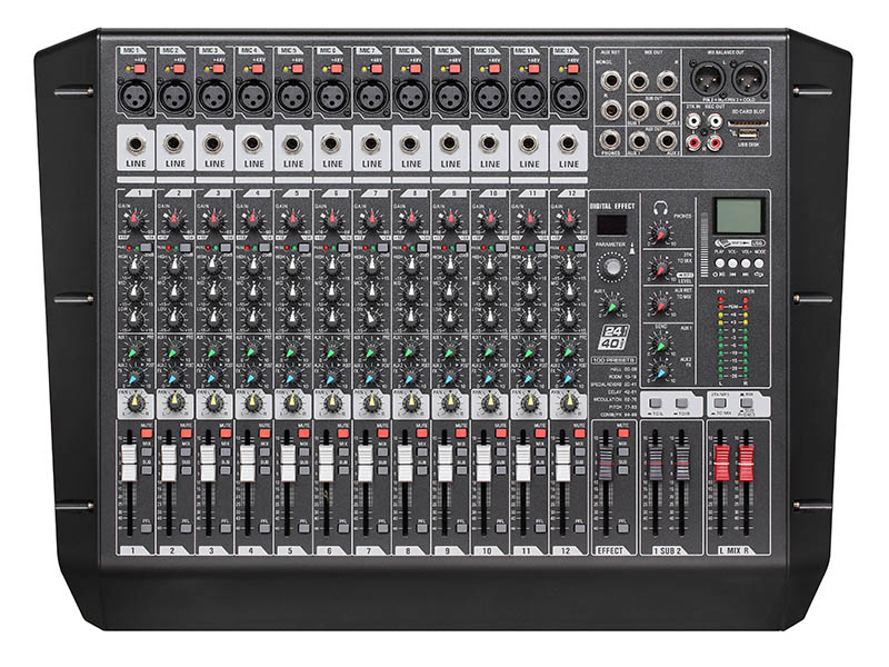 东微TENDZONE 12路两编组模拟调音台 ASS-1202E