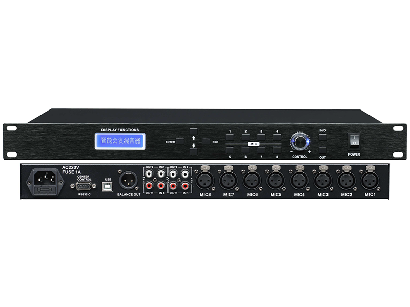 东微TENDZONE 8路混音器 AM-08-EF 东微TENDZONE 8路混音器 AM-08-EF