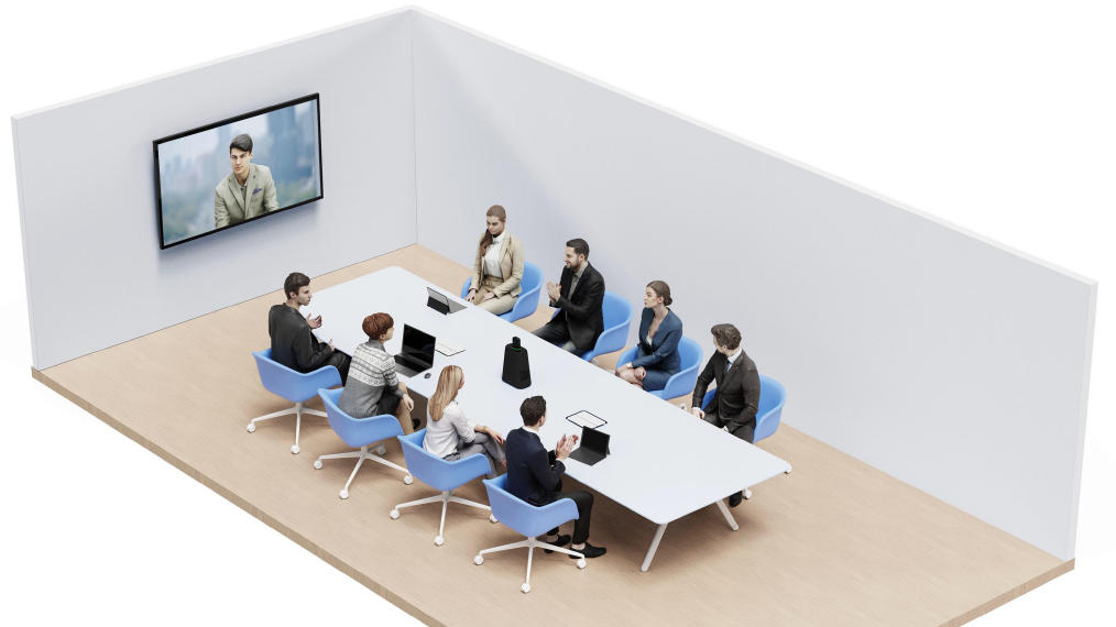 基于Kandao Meeting Ultra AI双屏360°视频会议一体机的视频会议方案