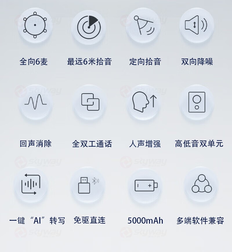 3、思必驰AI转写麦克风音箱M6产品特点