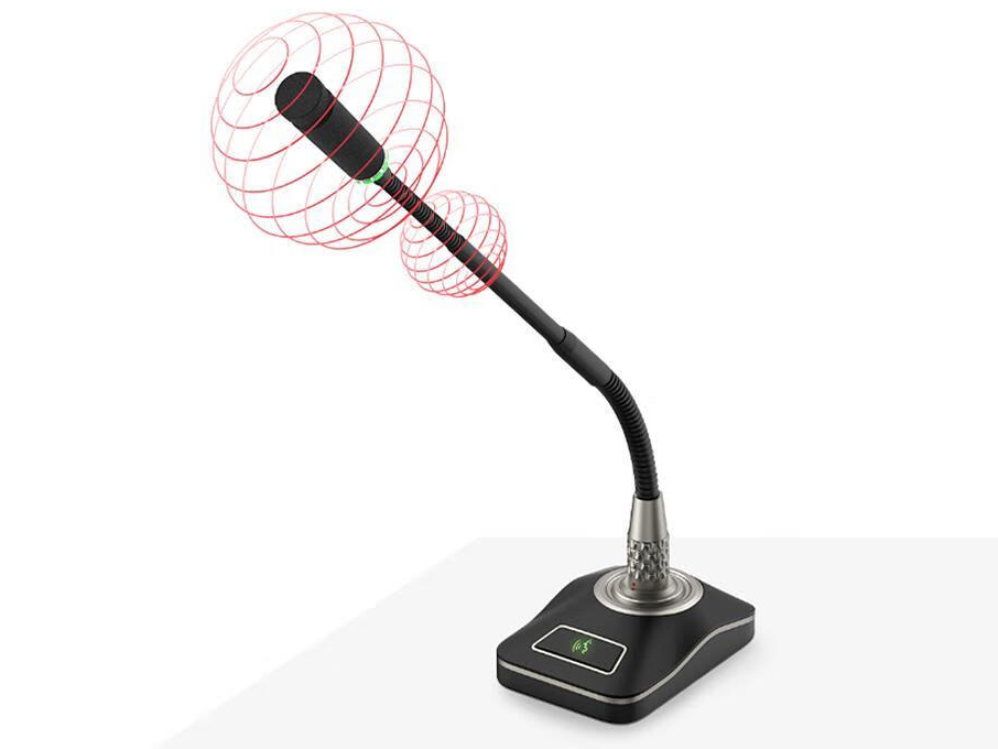 东微TENDZONE带固定式底座心形电容式鹅颈话筒 （模拟5芯）TZOL-DCS-15F5