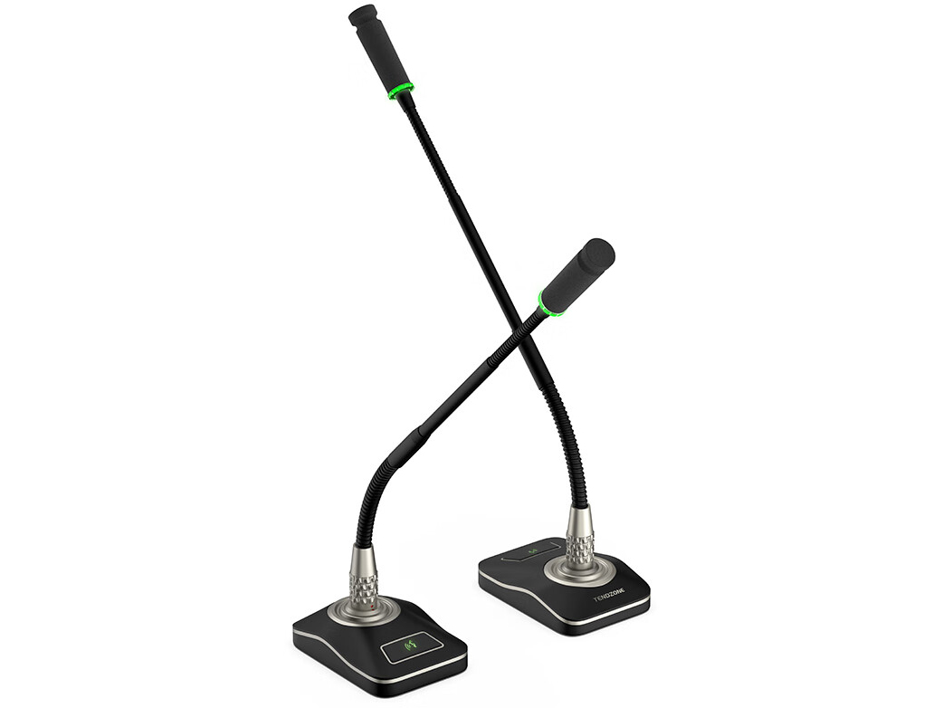 东微TENDZONE带固定式底座心形电容式鹅颈话筒 （模拟5芯）TZOL-DCS-15F5