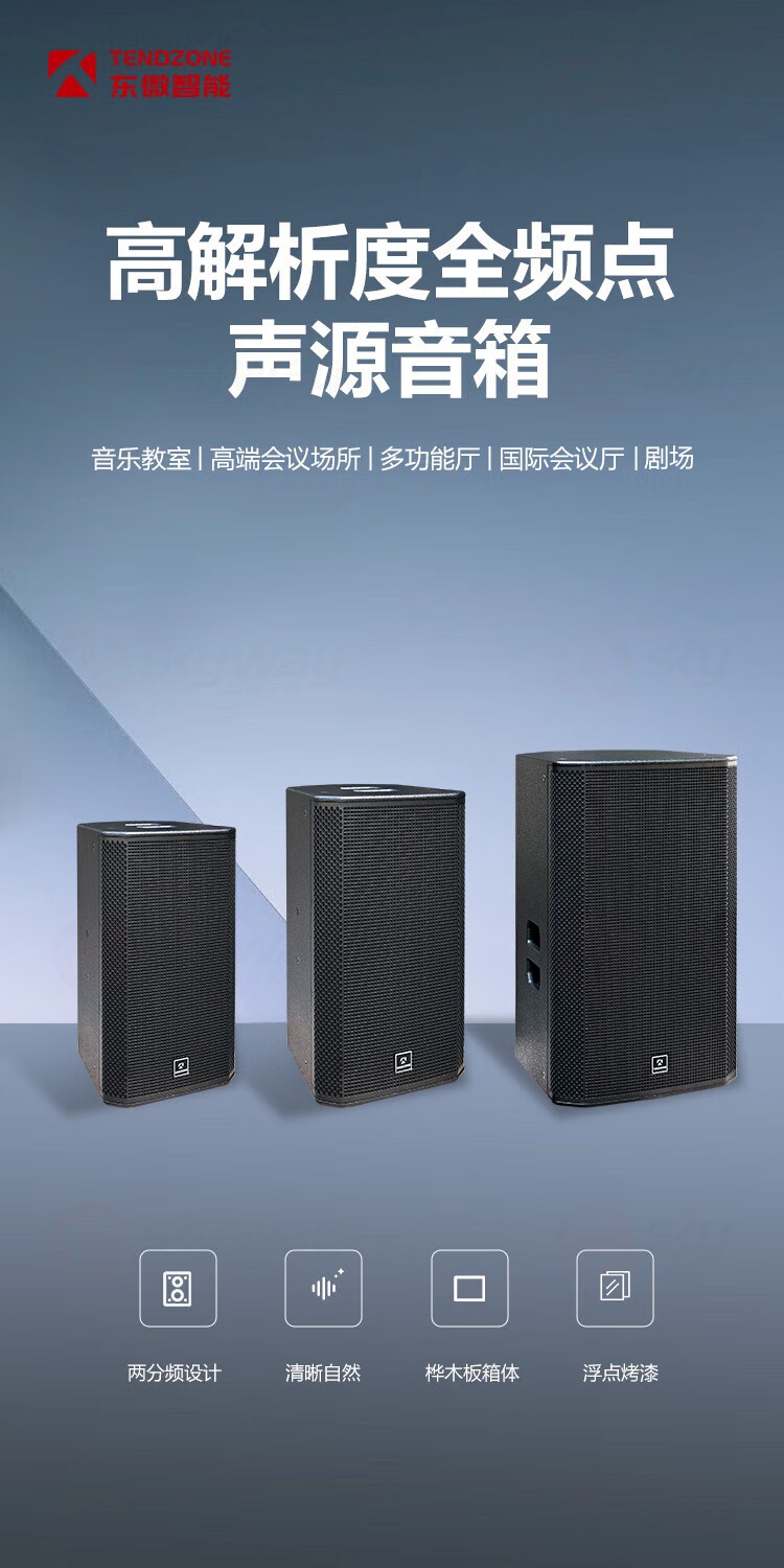 1、点声源音箱-东微TENDZONE 专业音箱 TZOL-VL-600