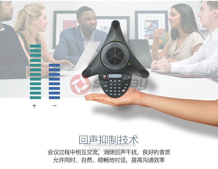 6、宝利通 polycom SoundStation SS2 扩展型 产品特点——回声抑制技术