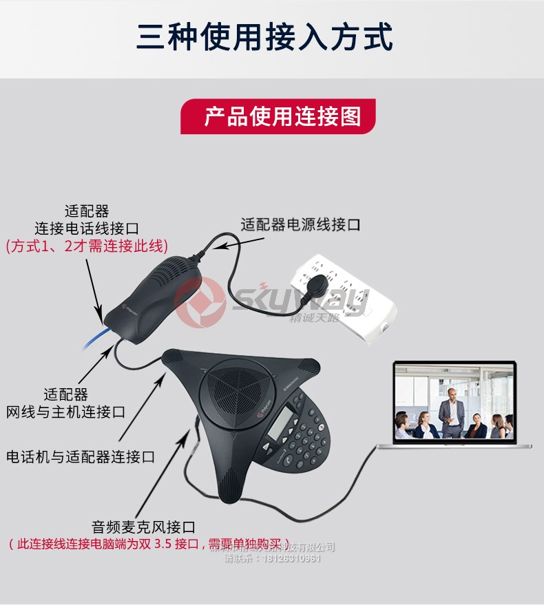 22、宝利通 polycom SoundStation SS2 标准型 产品使用连接1