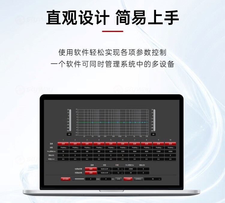 4、直观设计，简易上手-东微TENDZONE AS系列16进16出数字音频处理器（可定制）TZOL-AS1616；8进8出数字音频处理器（可定制）TZOL-AS0808