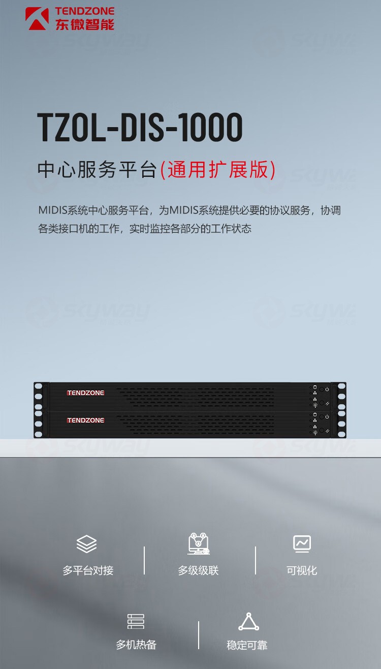 1、MIDIS系统中心服务平台-东微TENDZONE 中心服务平台 TZOL-DIS-1000 